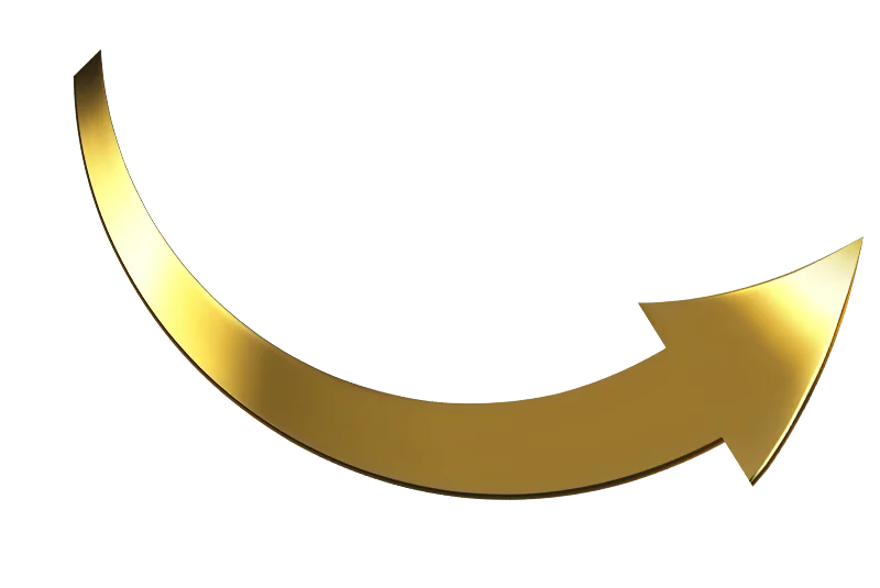 gold shiny arrow